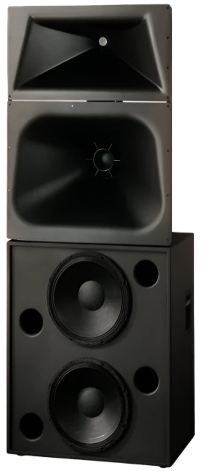 Q-SYS SC-223 Bi-Amp 3-Way 2x15-inch Cinema Loudspeaker System with LF-2215 and MH-1060 - PSSL ProSound and Stage Lighting