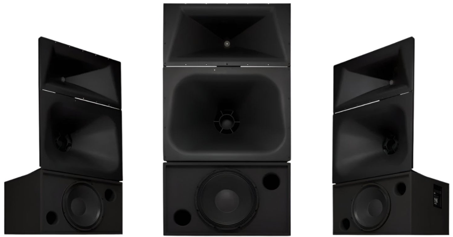 Q-SYS SC-413C Bi or Tri-Amp 3-Way 1x15-inch Cinema Loudspeaker System with LF-4115 and MH-1075C - PSSL ProSound and Stage Lighting