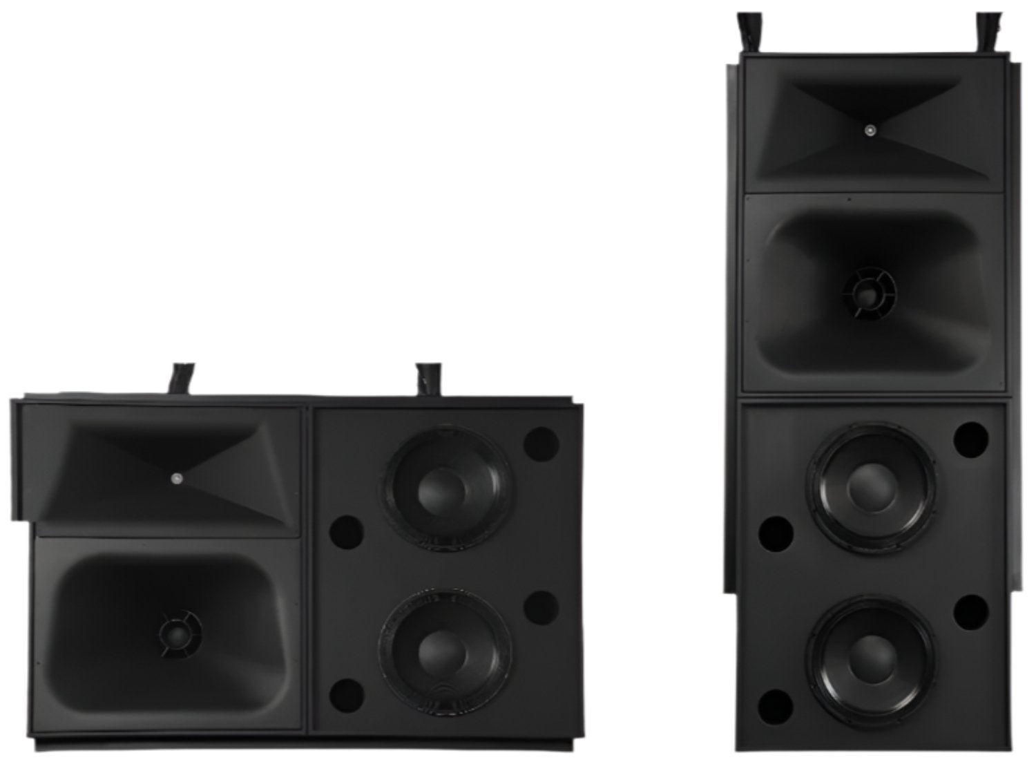 Q-SYS SC-423C-F Flyable Bi-Amp 3-Way 2x15-inch Cinema Speaker System with LF-4215-F and MH-1075C-F - PSSL ProSound and Stage Lighting