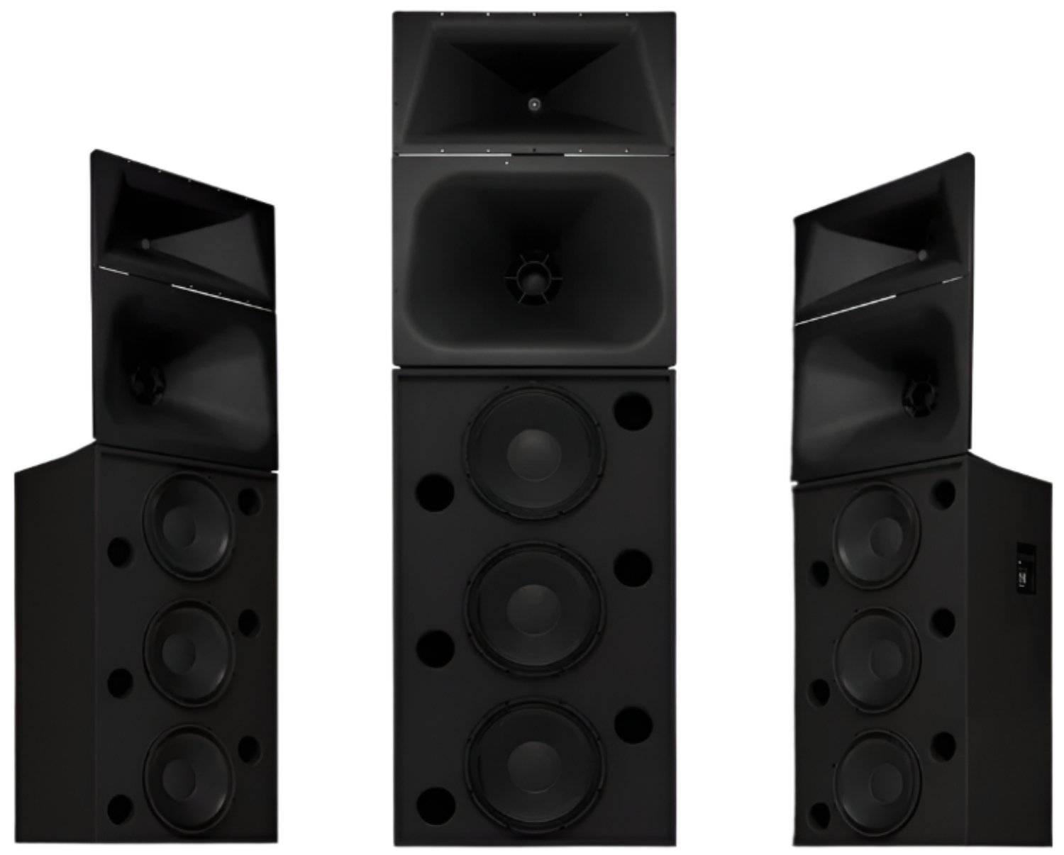 Q-SYS SC-433C Bi or Tri-Amp 3-Way 3x15-inch Cinema Loudspeaker System with LF-4315 and MH-1075C - PSSL ProSound and Stage Lighting