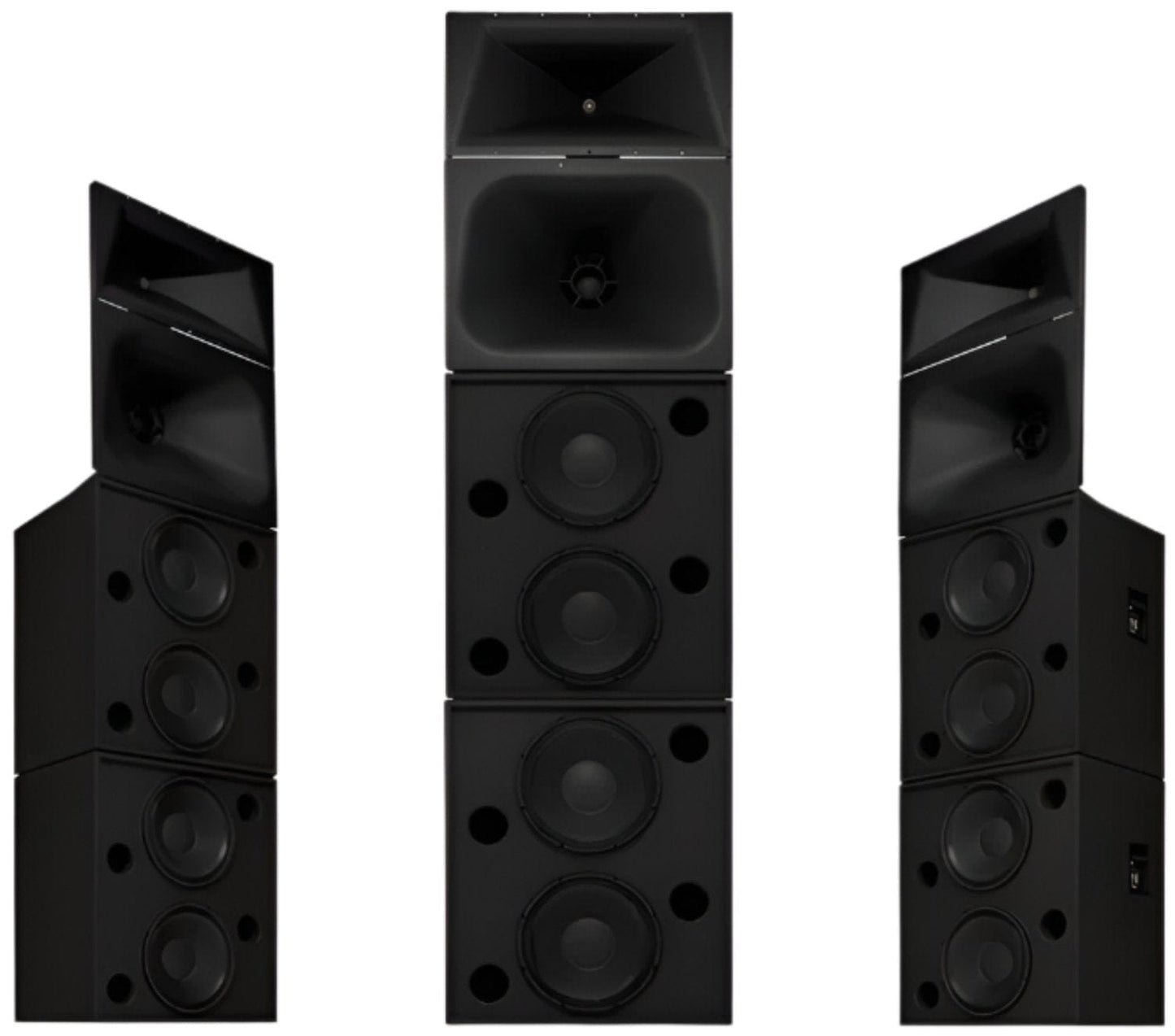 Q-SYS SC-444 Tri or Quad-Amp 4-Way 4x15-inch Cinema Loudspeaker System with 2x LF-4215 and MHV-1090 - PSSL ProSound and Stage Lighting