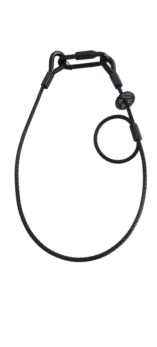 Elation SC6B;31.5" (800MM) BLACK SAFETY CABLE 70kg