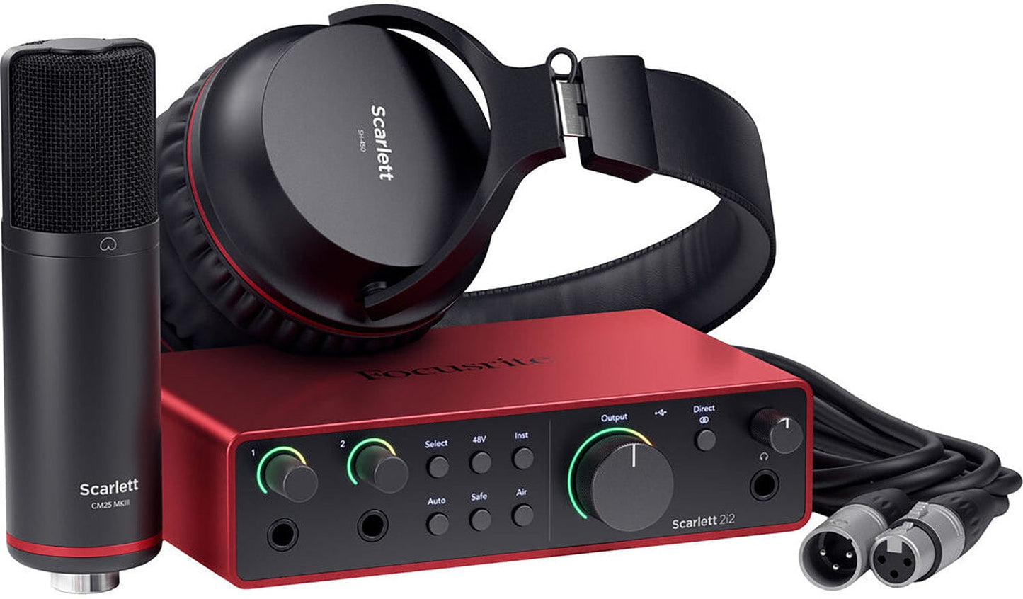 Focusrite Scarlett 2i2 Studio 4th Gen Recording Bundle - PSSL ProSound and Stage Lighting