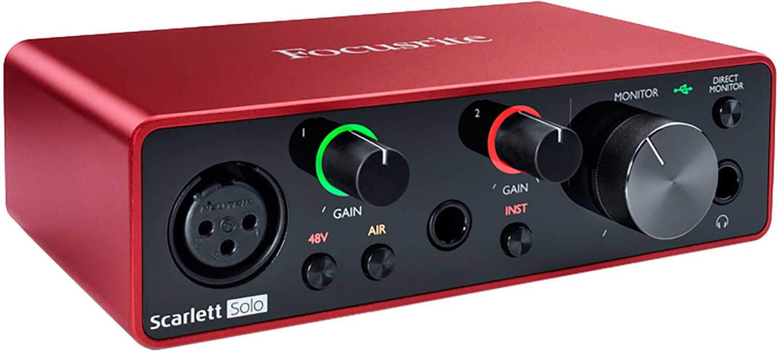 Focusrite SCARLETTSOLOGEN3 2-Input / 2-Output USB-C Audio Interface ...