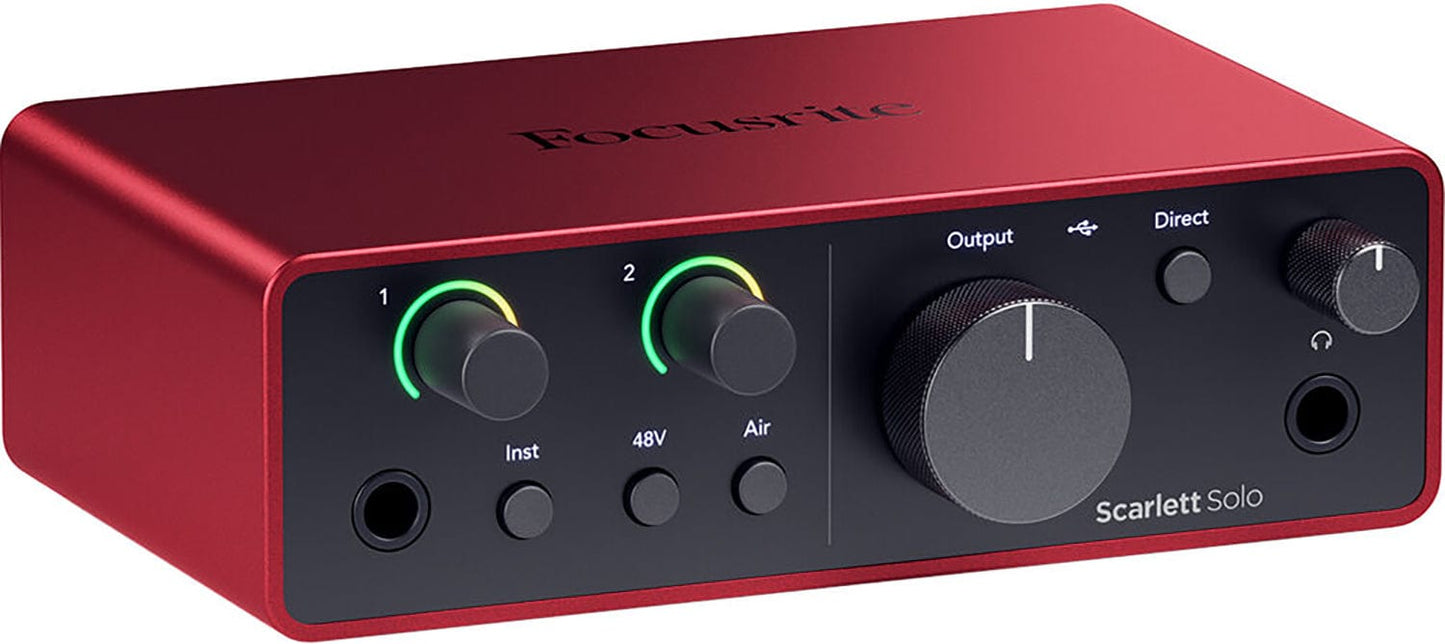 Focusrite Scarlett Solo 4th Gen 2 In 2 Out Audio Interface - PSSL ProSound and Stage Lighting