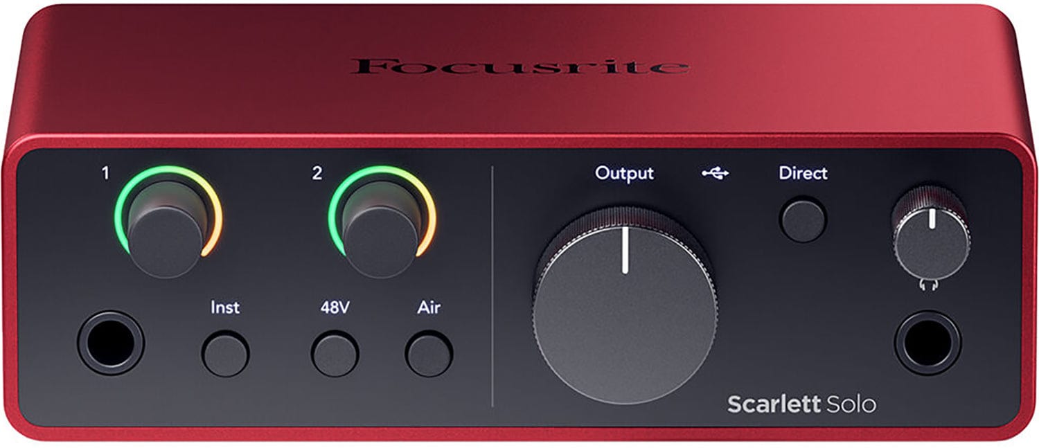 Focusrite Scarlett Solo 4th Gen 2 In 2 Out Audio Interface - PSSL ProSound and Stage Lighting