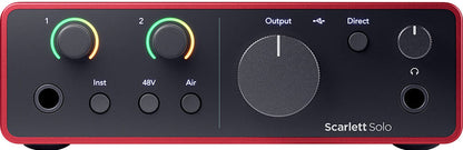 Focusrite Scarlett Solo 4th Gen 2 In 2 Out Audio Interface - PSSL ProSound and Stage Lighting