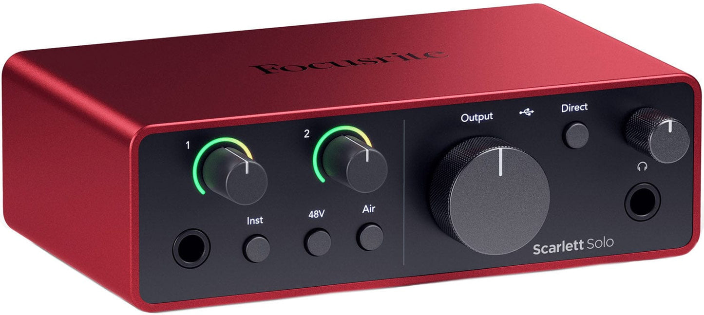 Focusrite Scarlett Solo Studio 4th Gen Recording Bundle - PSSL ProSound and Stage Lighting