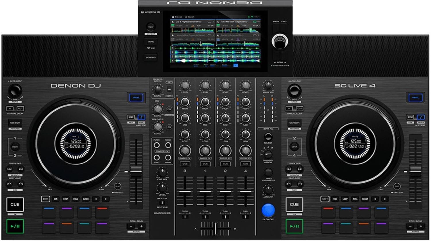 DENON DJ SC LIVE 4 DJコントローラー Denon DJ SC Live 4 4-Deck Standalone DJ Media Player