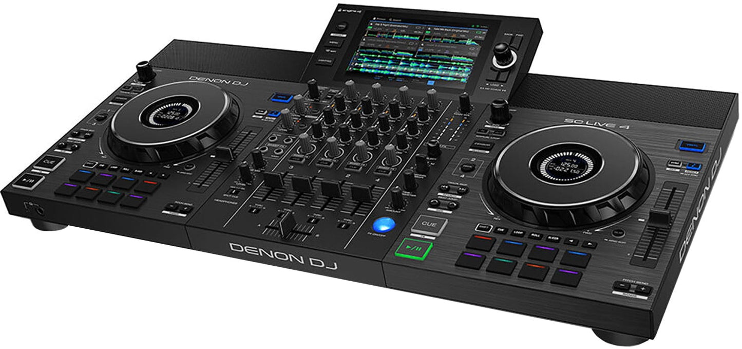 Denon DJ SC Live 4 4-Deck Standalone DJ Media Player / Controller and Mixer - PSSL ProSound and Stage Lighting