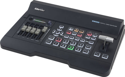 Datavideo SE-500HD 4 input HDMI 1080p video switcher with built-in audio mixer.