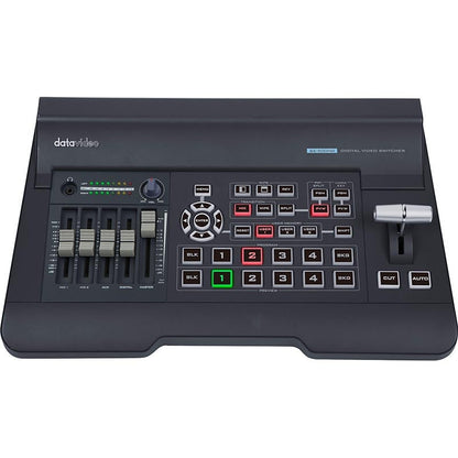 Datavideo SE-500HD 4 input HDMI 1080p video switcher with built-in audio mixer.