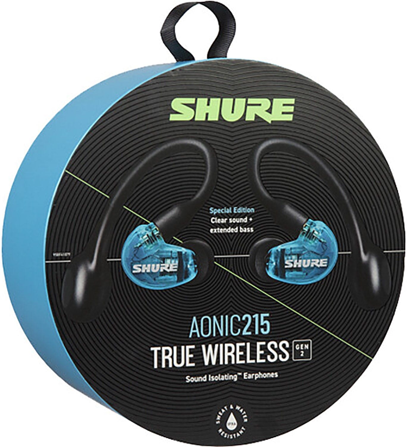 Shure SE21DYBL+TW2 AONIC 215 GEN 2 True Wireless Sound Isolating Earphones - Blue - PSSL ProSound and Stage Lighting