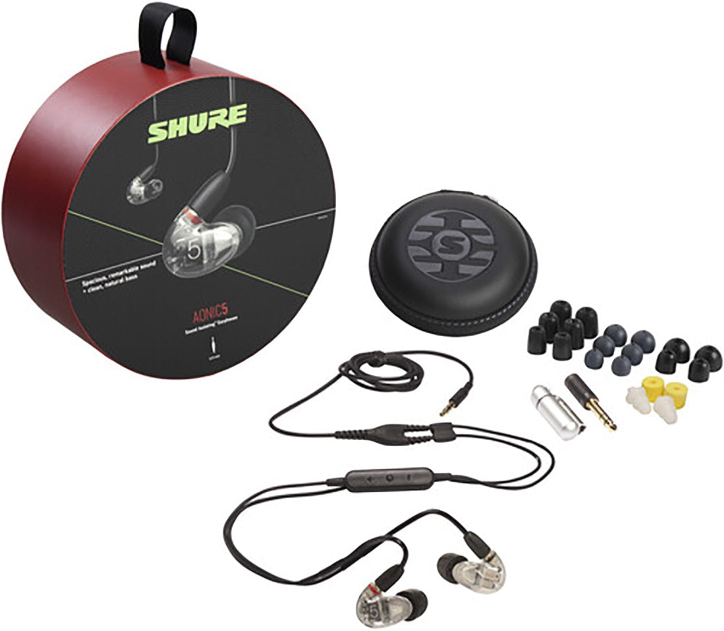 Shure SE53BACL+UNI AONIC 5 Sound Isolating Earphones - Clear - PSSL ProSound and Stage Lighting