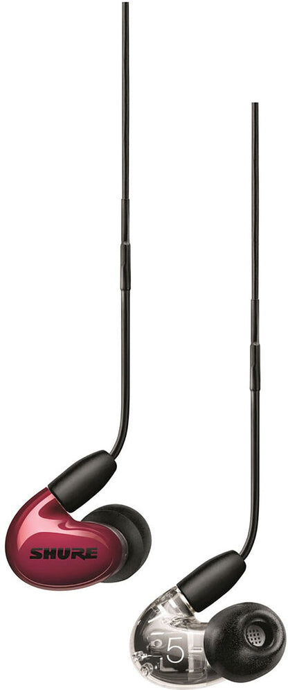 Shure SE53BARD+UNI AONIC 5 Sound Isolating Earphones - Red - PSSL ProSound and Stage Lighting