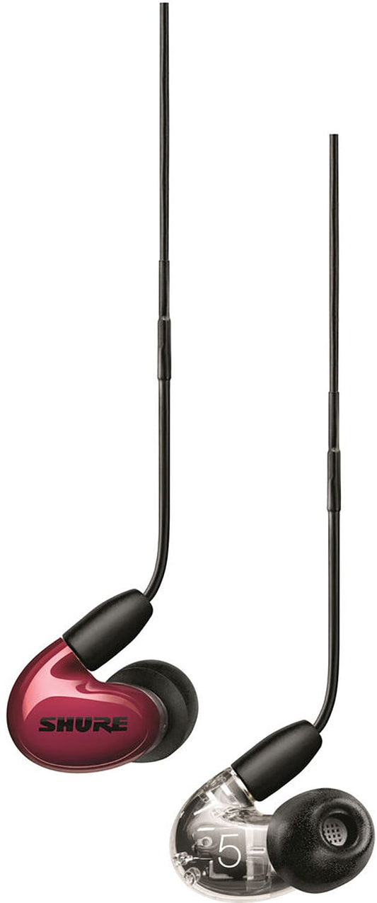 Shure SE53BARD+UNI AONIC 5 Sound Isolating Earphones - Red - PSSL ProSound and Stage Lighting