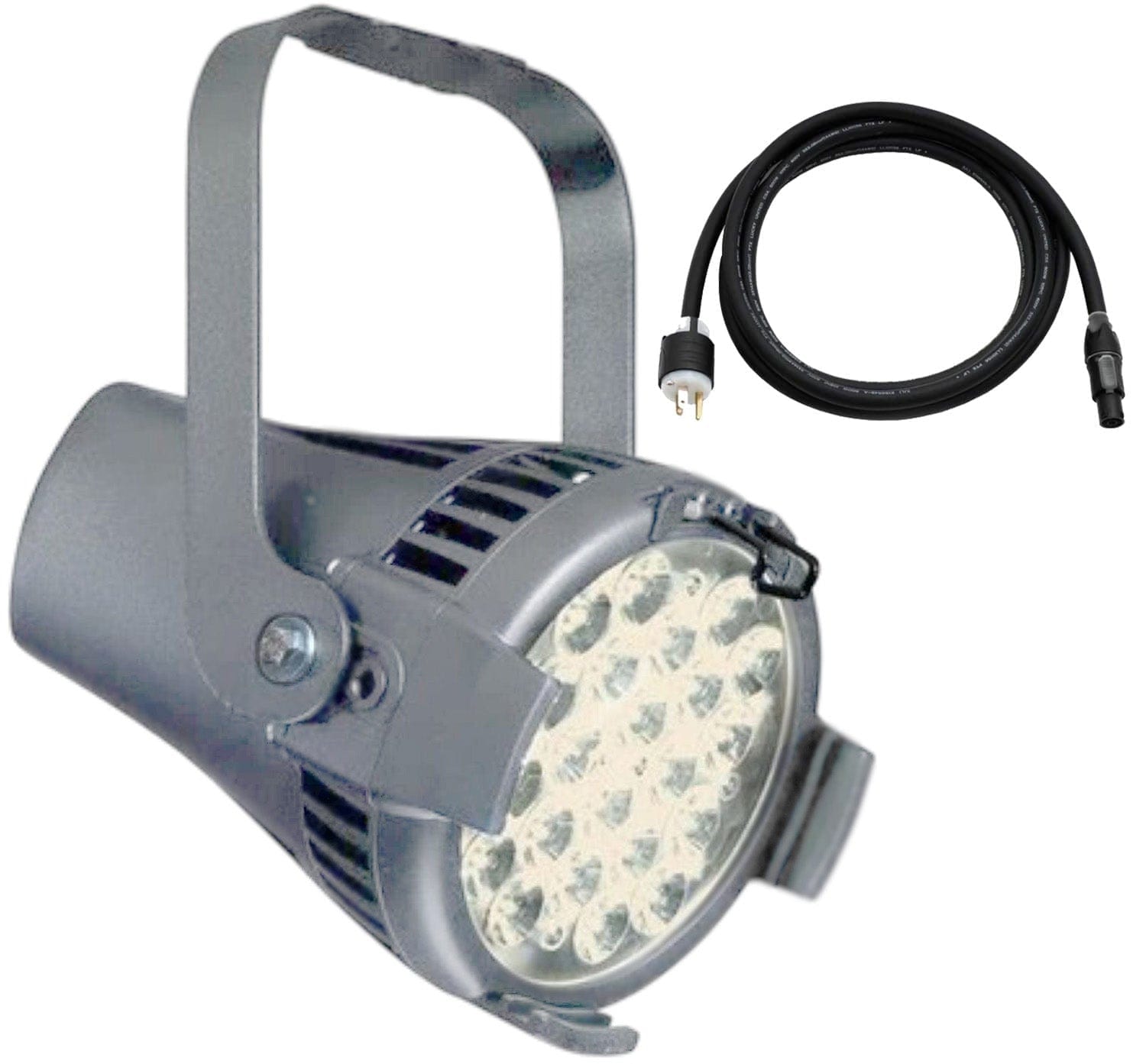 Silver Led ETC SELD22D-5 D22 Daylight, Portable LED Par with Edison Plug - Silver ...