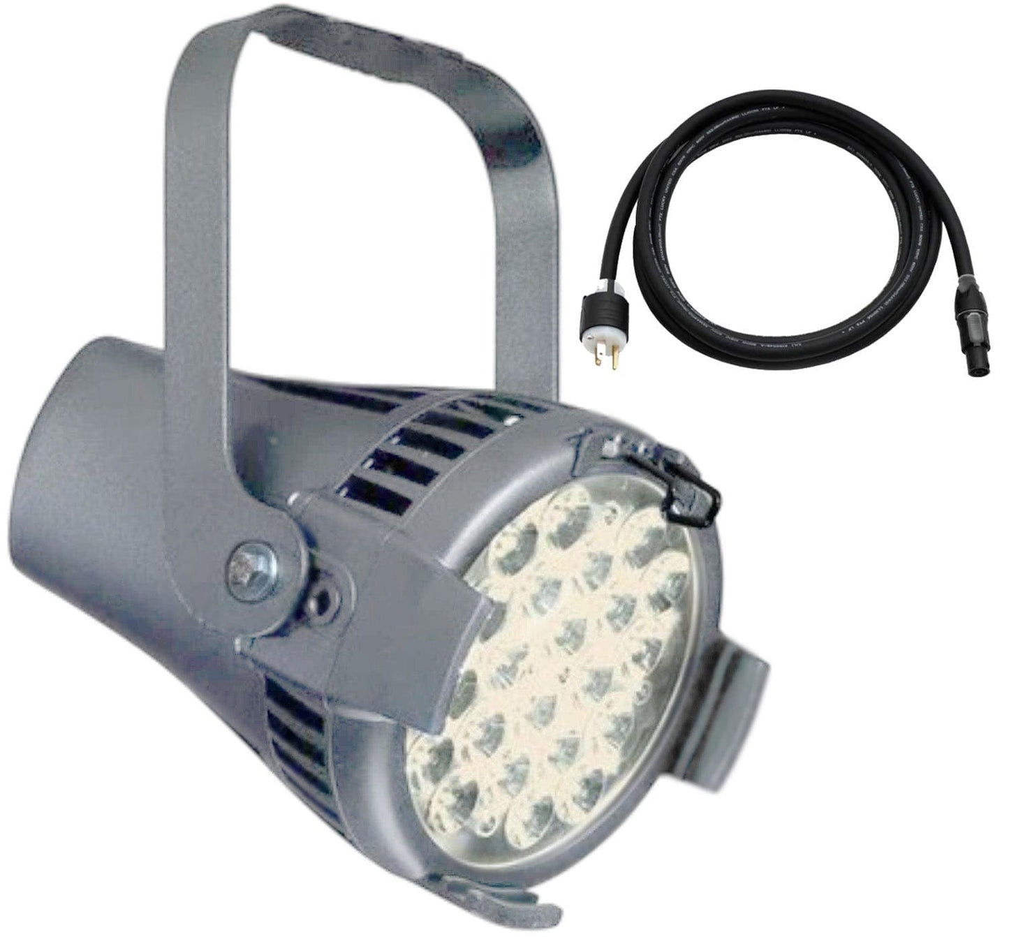 ETC SELD22H-5 D22 Studio HD, Portable LED Par with Edison Plug - Silver - PSSL ProSound and Stage Lighting