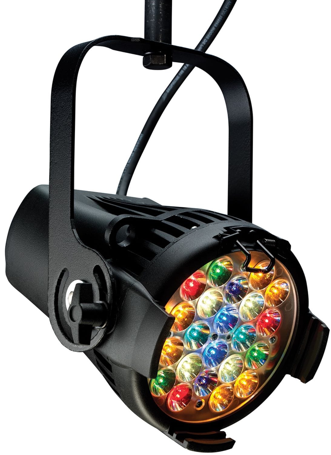 ETC SELD22L D22 Lustr+, Portable LED Par w/ Edison Plug, Black - PSSL ProSound and Stage Lighting