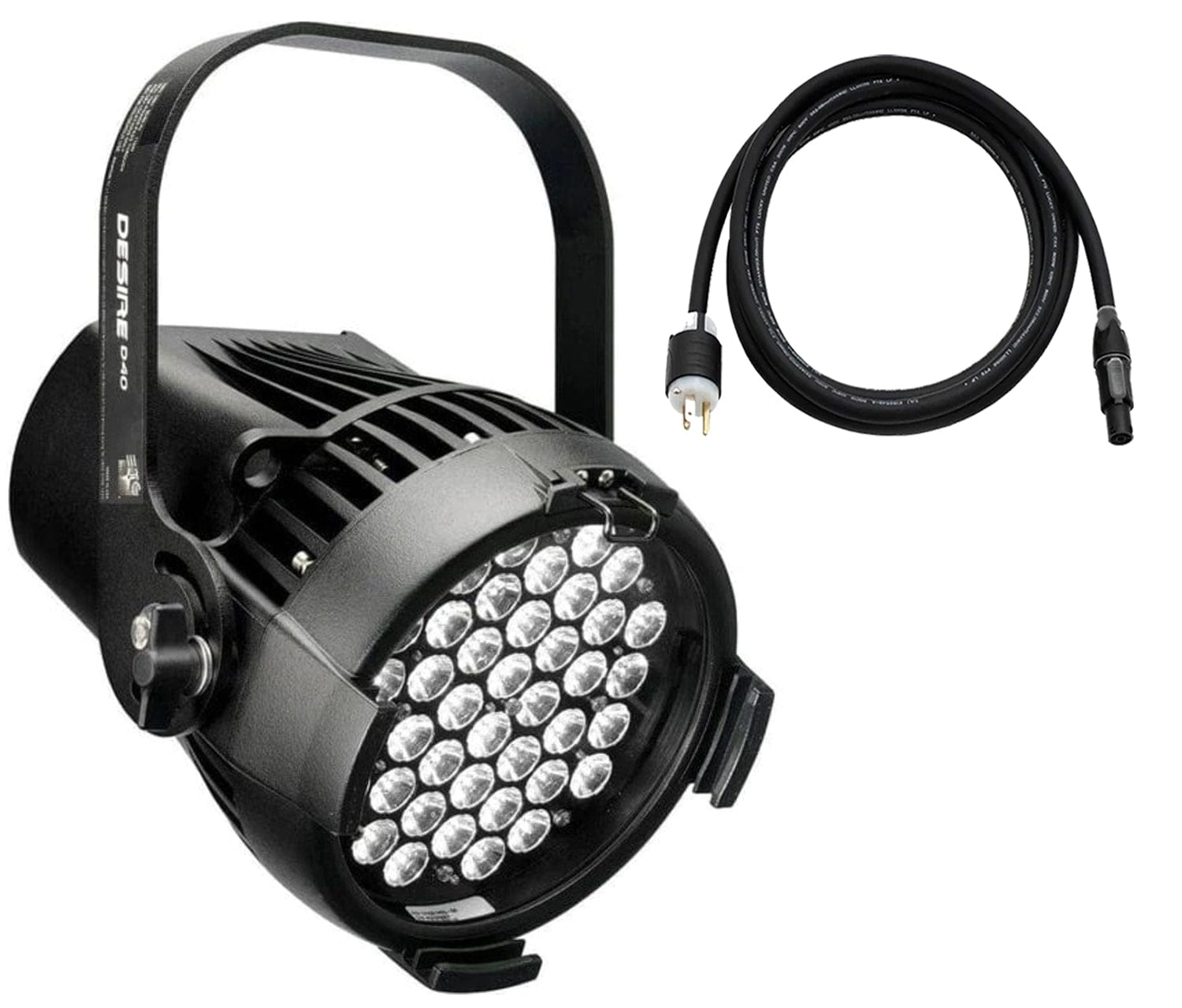 ETC Desire D40 Studio Daylight LED Par w/ Edison Plug, Black - PSSL ProSound and Stage Lighting