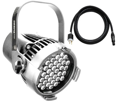 ETC Desire D40 Studio Daylight LED Par w/ Edison Plug, Silver - PSSL ProSound and Stage Lighting