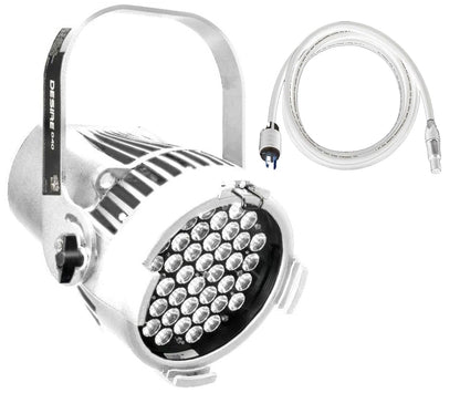 ETC Desire D40 Studio HD LED Par w/ Edison Plug, White - PSSL ProSound and Stage Lighting