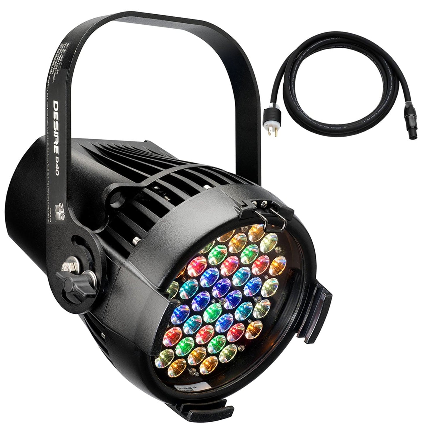 ETC Desire D40 Lustr+ LED Par w/ Edison Plug, Black - PSSL ProSound and Stage Lighting