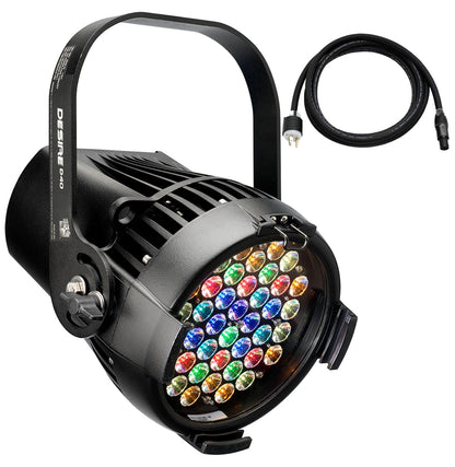 ETC Desire D40 Lustr+ LED Par w/ Edison Plug, Black - PSSL ProSound and Stage Lighting