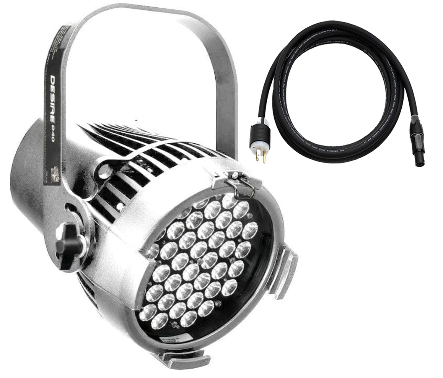 ETC Desire D40 Lustr+ LED Par w/ Edison Plug, Silver - PSSL ProSound and Stage Lighting