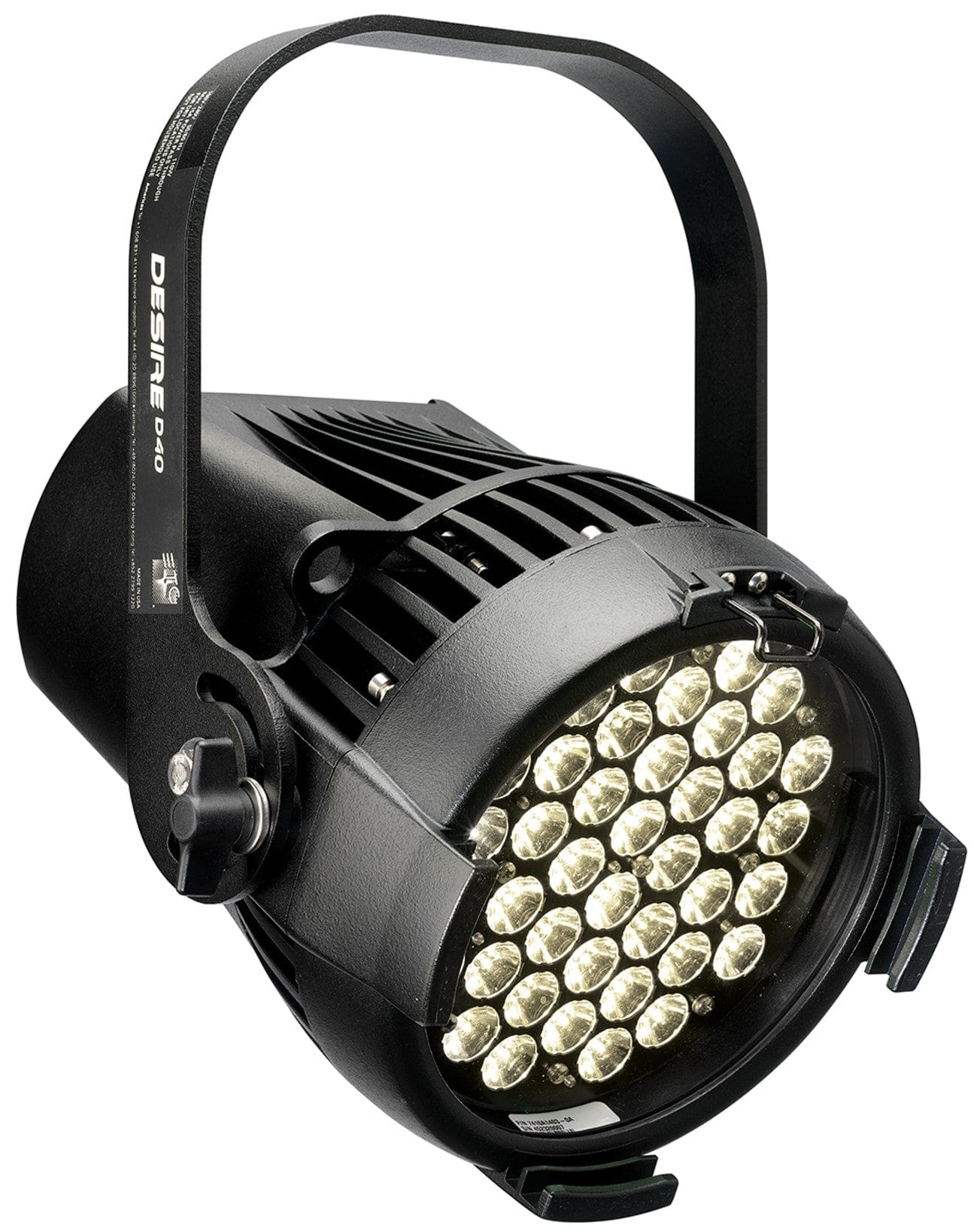 ETC Desire D40 Studio Tungsten LED Par w/ Edison Plug, Black - PSSL ProSound and Stage Lighting