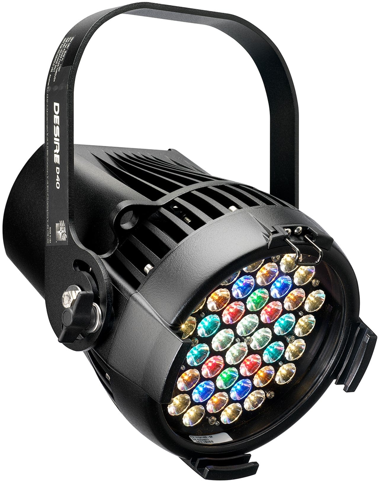 ETC Desire D40 Vivid LED Par with Edison Plug - Black - PSSL ProSound and Stage Lighting