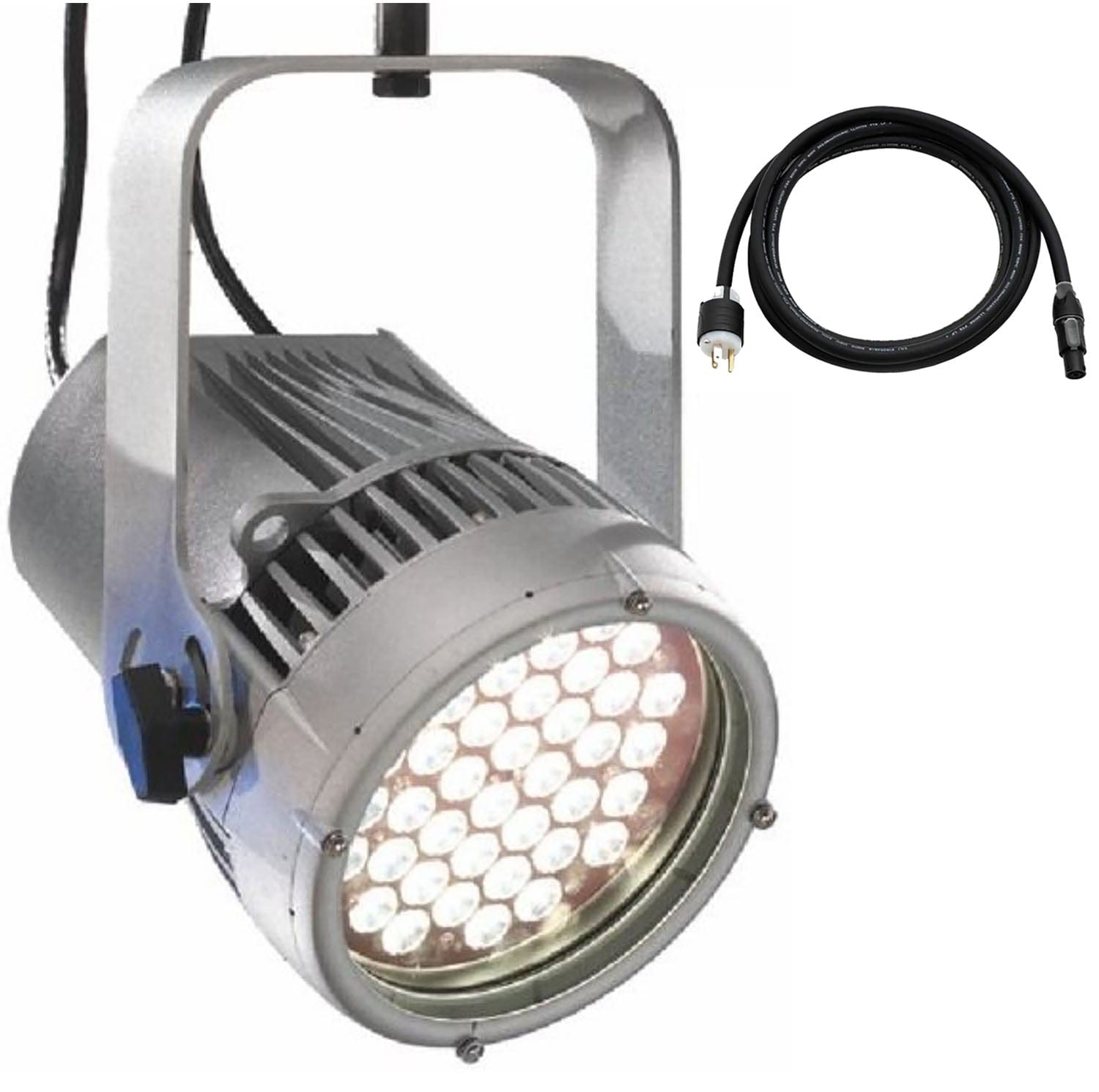 ETC Selador Desire D40XTI Lustr+ LED Par w/ Edison Plug, Silver - PSSL ProSound and Stage Lighting