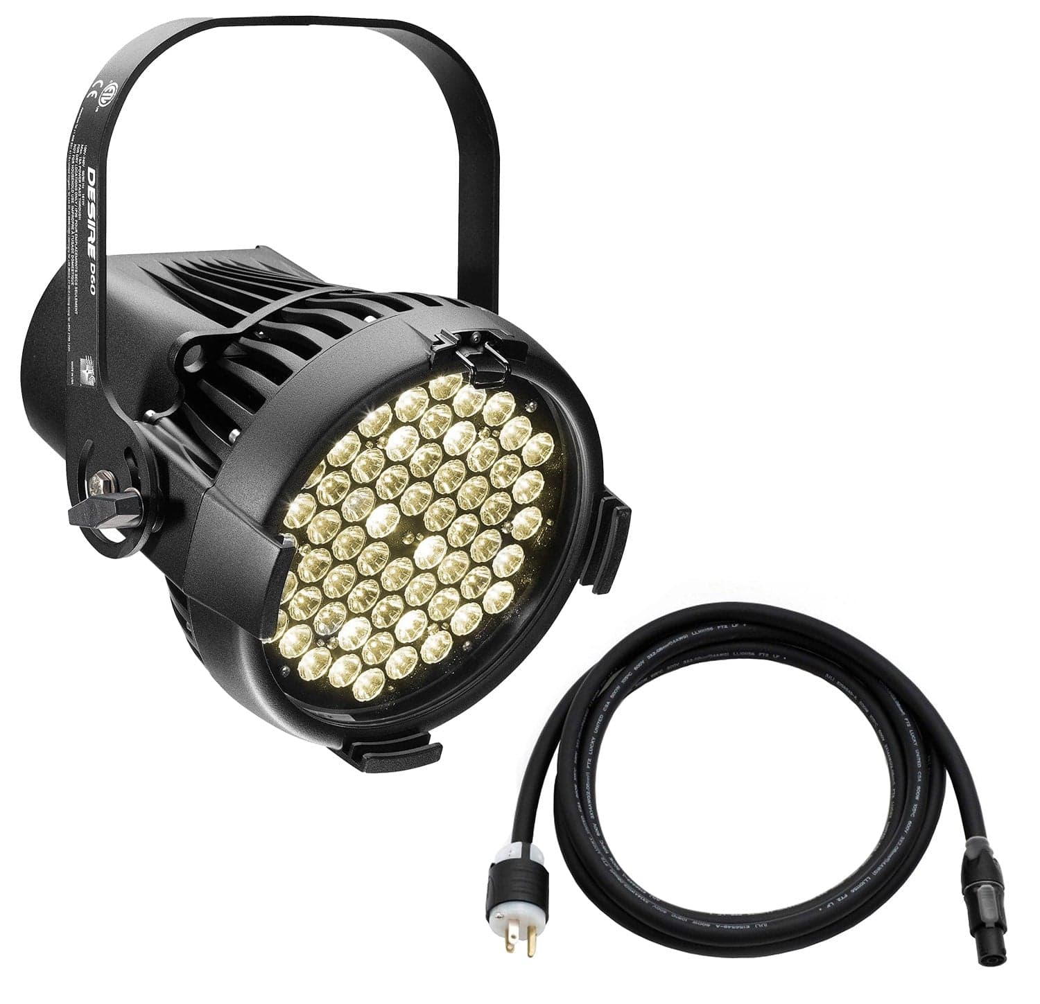 ETC Selador Desire D60 Studio HD LED Par with Edison Plug - Black - PSSL ProSound and Stage Lighting