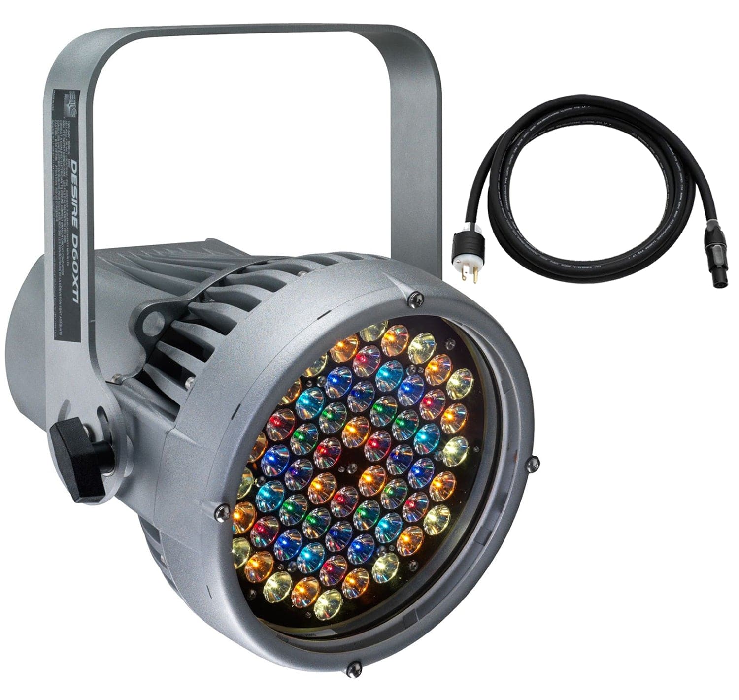 ETC Desire D60XTI Vivid LED Par w/ Edison Plug, Silver - PSSL ProSound and Stage Lighting