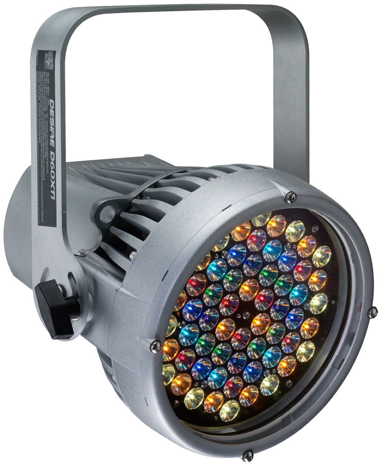 ETC Desire D60XTI Vivid LED Par w/ Edison Plug, Silver - PSSL ProSound and Stage Lighting