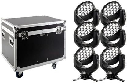 GLP impression X4 Tourpack 6 with stackable case - PSSL ProSound and Stage Lighting