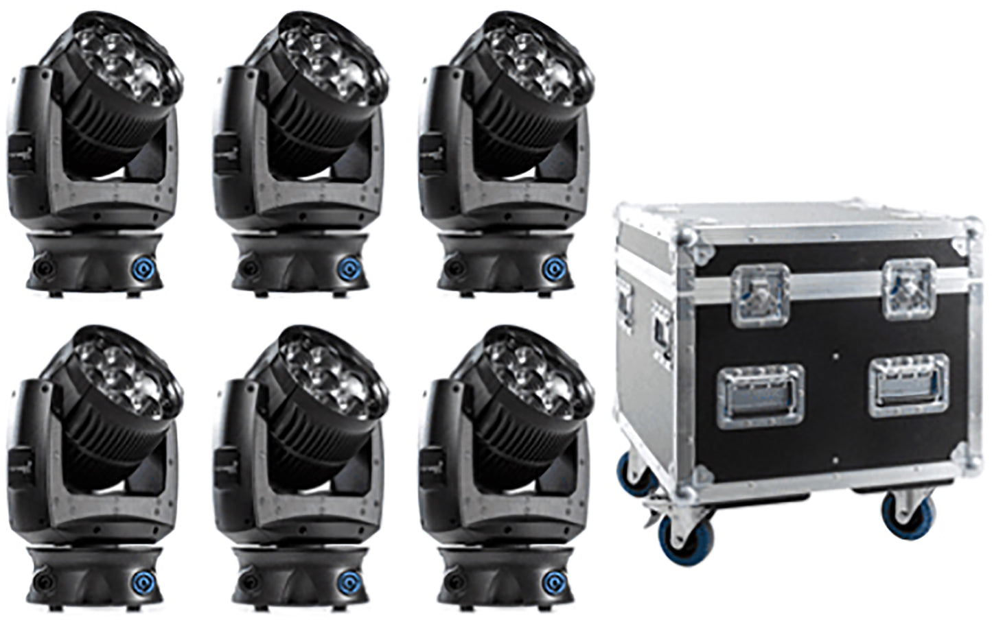 GLP impression X4 S Tourpack 6 with stackable case - PSSL ProSound and Stage Lighting