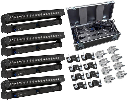 GLP impression X4 Bar 20 Tourpack 4 with stackable case - PSSL ProSound and Stage Lighting