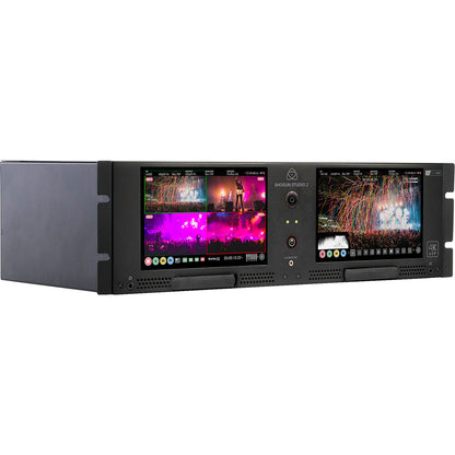 Atomos SHOGUN STUDIO 2 HDR dual monitor 8‑channel HDp60 or 2‑channel 4Kp60 rackmounted recorder