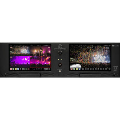 Atomos SHOGUN STUDIO 2 HDR dual monitor 8‑channel HDp60 or 2‑channel 4Kp60 rackmounted recorder
