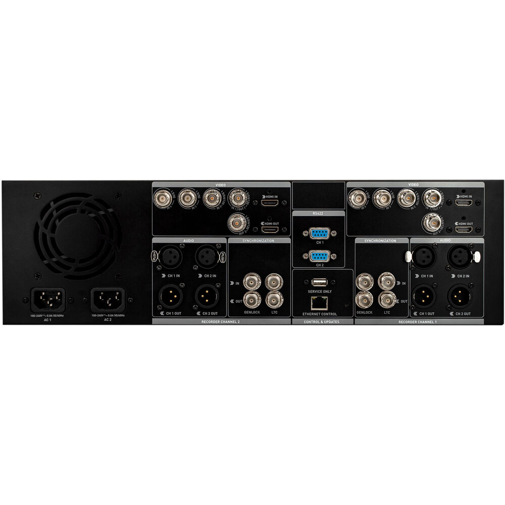 Atomos SHOGUN STUDIO 2 HDR dual monitor 8‑channel HDp60 or 2‑channel 4Kp60 rackmounted recorder