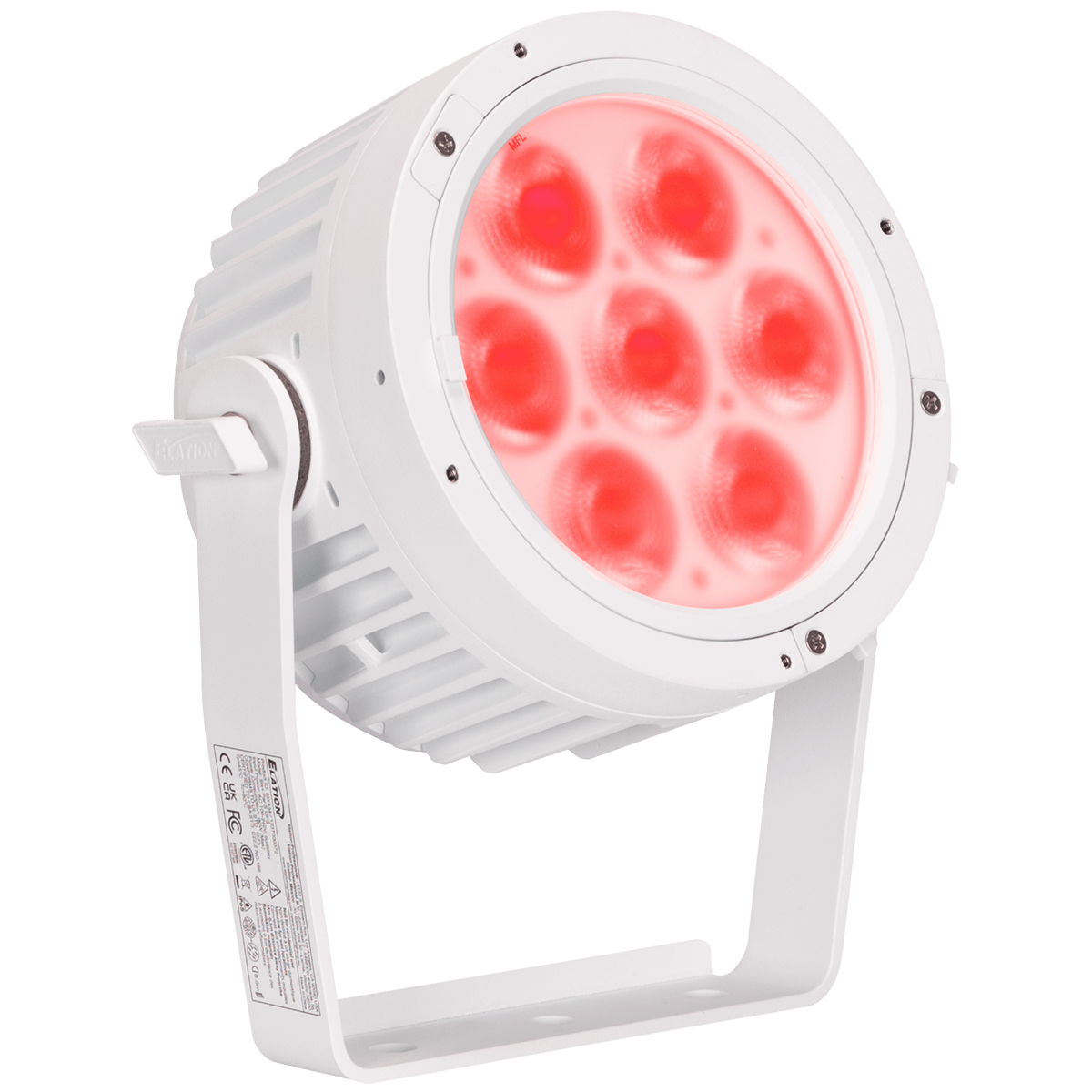Elation SIX+ PAR S OPS Wht 2 wire SIX+ PAR S OPS Wht 2 wire; 7x 20W RGBLA+UV