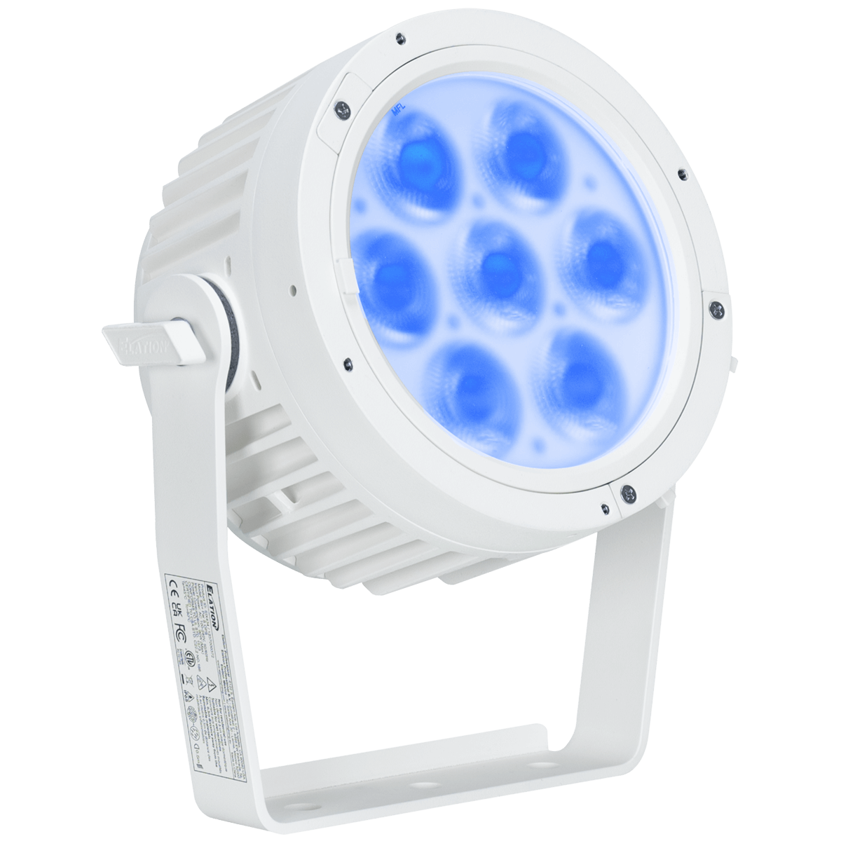 Elation SIX+ PAR S OPS Wht 2 wire SIX+ PAR S OPS Wht 2 wire; 7x 20W RGBLA+UV