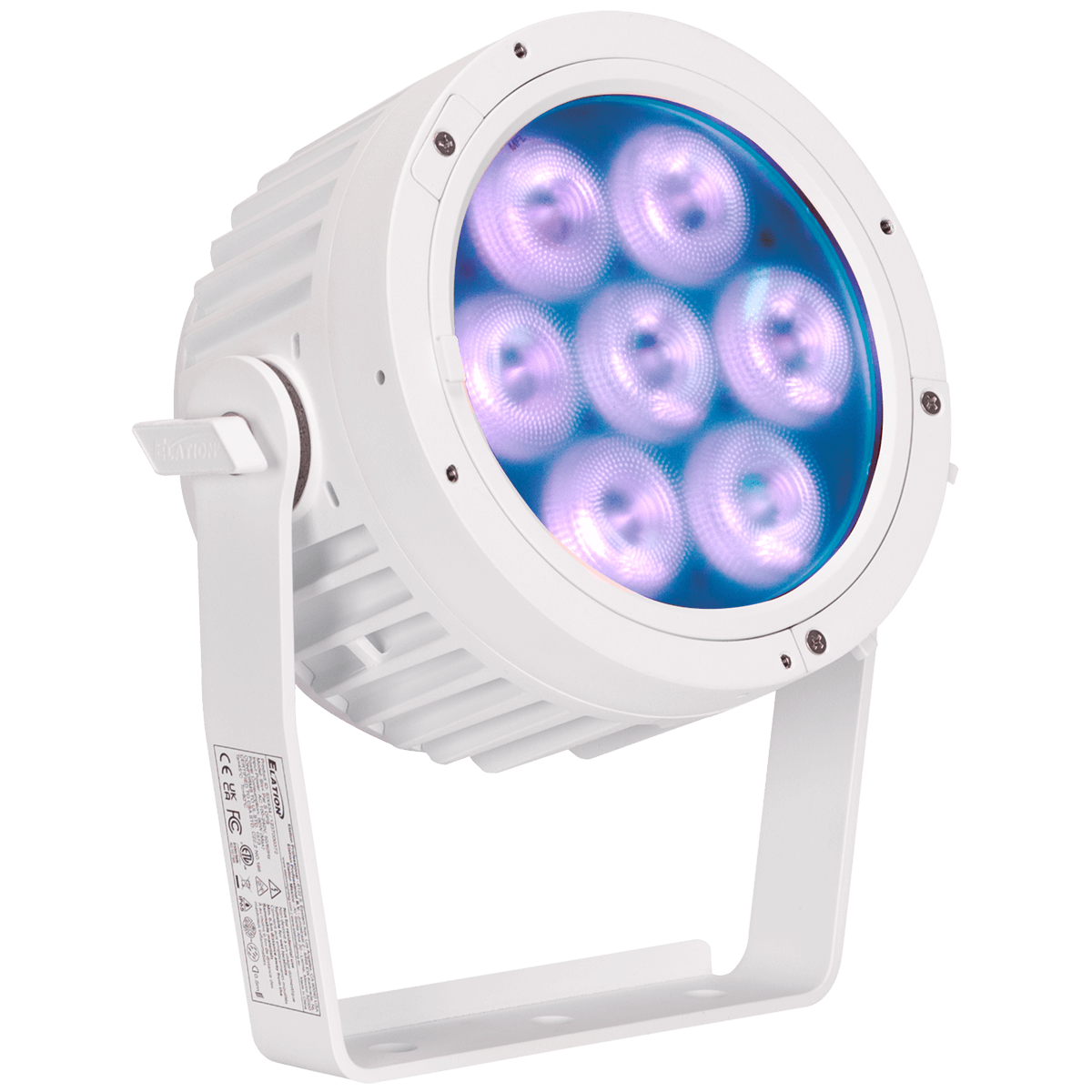 Elation SIX+ PAR S OPS Wht 2 wire SIX+ PAR S OPS Wht 2 wire; 7x 20W RGBLA+UV