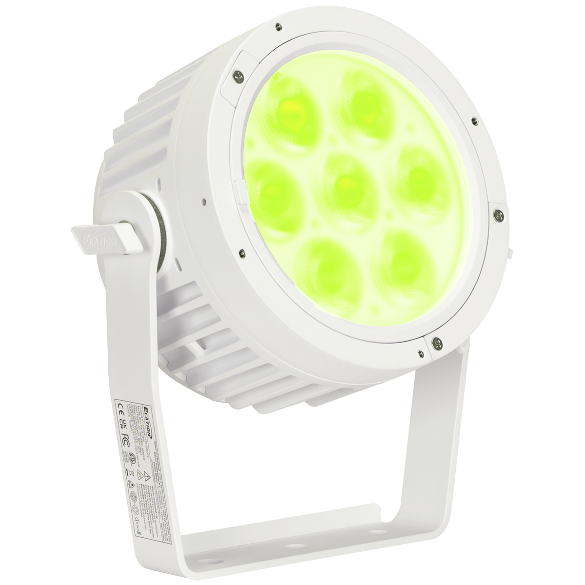 Elation SIX+ PAR S OPS Wht 2 wire SIX+ PAR S OPS Wht 2 wire; 7x 20W RGBLA+UV