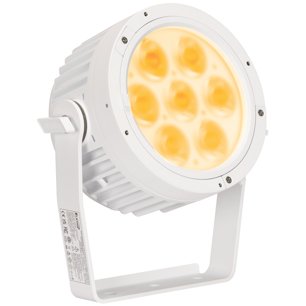Elation SIX+ PAR S OPS Wht 2 wire SIX+ PAR S OPS Wht 2 wire; 7x 20W RGBLA+UV