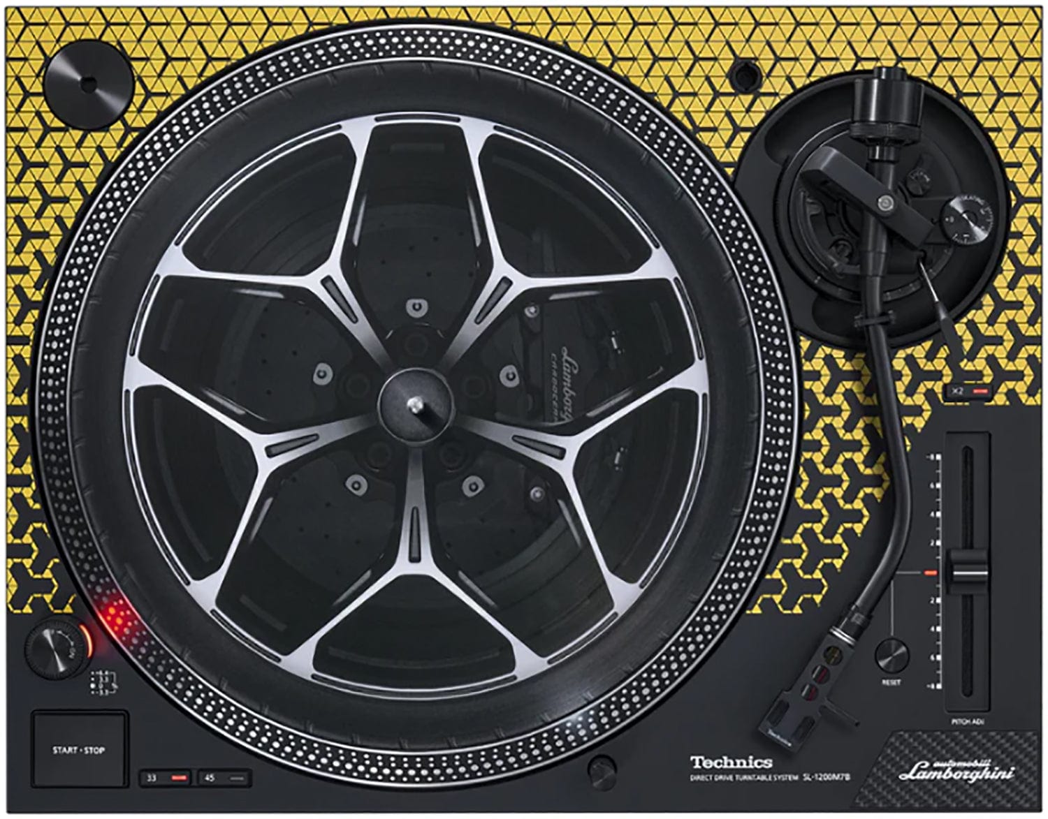 Technics SL-1200M7B Direct Drive Turntable - Automobili Lamborghini Yellow - PSSL ProSound and Stage Lighting