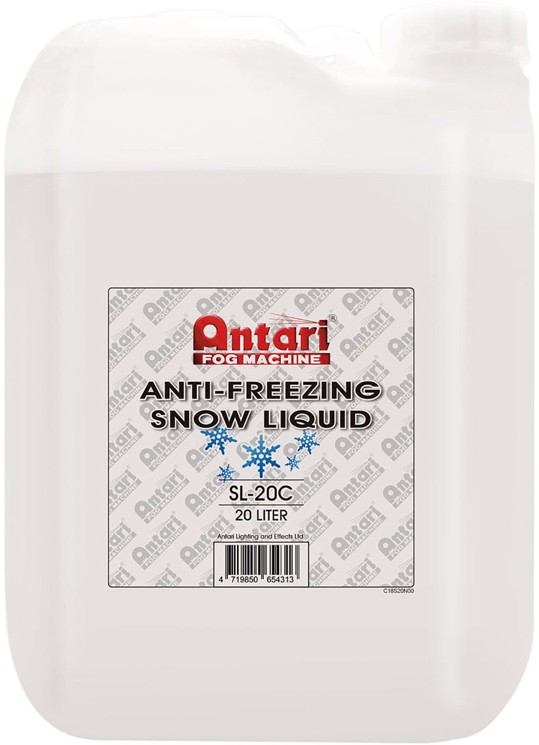 Antari SL-20C 20 Liter Bottle - Anti-Freeze Snow Fluid for Low Temperature - PSSL ProSound and Stage Lighting
