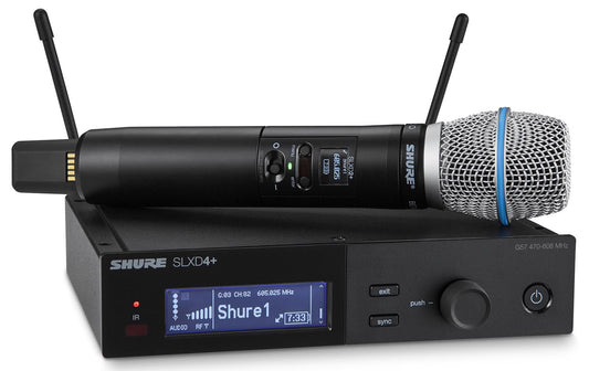 Shure SLXD24+/B87A-G57 Digital Wireless Handheld System, Beta87A
