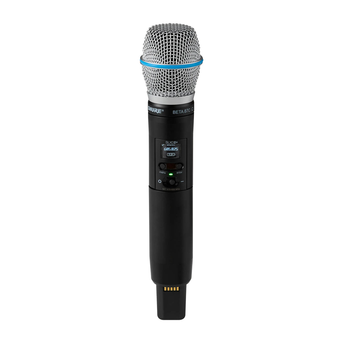 Shure SLXD2+TA/B87C=-G57 Handheld Transmitter, Beta87C, TAA